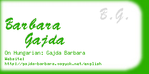 barbara gajda business card